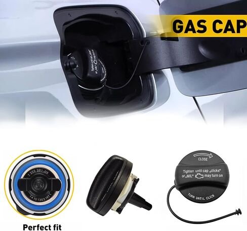 غطاء غاز، غطاء وقود لـ 2000-2020 دودج رام 1500 و2500 و3500 متوافق مع جيب رانجلر JK متوافق مع Chrysler200 300 والمزيد من غطاء الوقود 52030377AB، 5278632AG، 52030377AA in Saudi Arabia