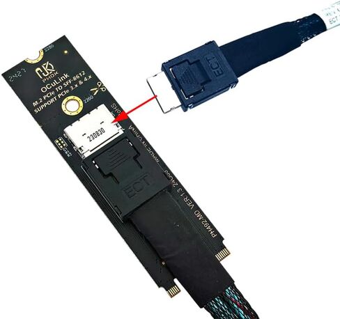 Sintech Oculink SFF-8611/8612 إلى M.2 NVME M-Key Interface Card in Kuwait