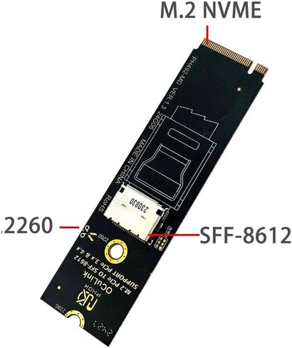 Sintech Oculink SFF-8611/8612 إلى M.2 NVME M-Key Interface Card in Kuwait