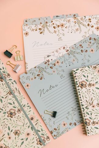 Steel Mill & Co Cute File Folders, Set of 9, Document Organizer for Filing Cabinet, Decorative Letter Size Files, Full Posey/Scattered Posey/Bold Floral in Saudi Arabia