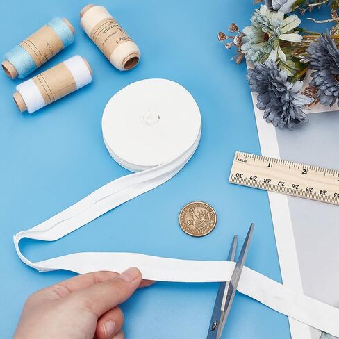 MAYJOYDIY Gray Single Fold Bias Tape 5.4 Yards 0.67inch Bias Binding Tape Hemming Tape Polyester Piping Quilting Clothing Accessories for Carpet Edges, DIY Crafts, Seaming, Sewing in Saudi Arabia