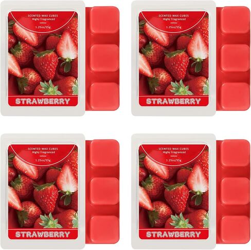 SCENTORINI Wax Melts, Mint Fragrance Wax Cubes, 4-Pack, Long-Lasting Scented Wax Melts, for Candle Making and Home Fragrance in Saudi Arabia