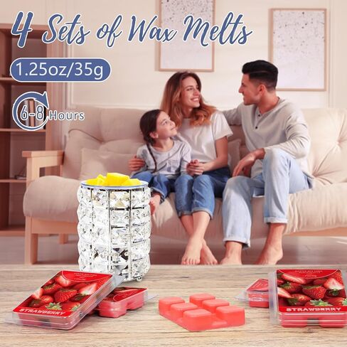 SCENTORINI Wax Melts, Mint Fragrance Wax Cubes, 4-Pack, Long-Lasting Scented Wax Melts, for Candle Making and Home Fragrance in Saudi Arabia