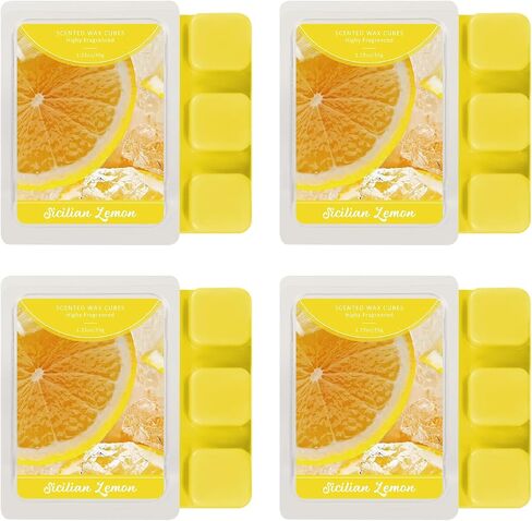 SCENTORINI Wax Melts, Mint Fragrance Wax Cubes, 4-Pack, Long-Lasting Scented Wax Melts, for Candle Making and Home Fragrance in Saudi Arabia