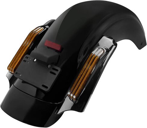 Motorcycle LED Rear Fender System Turn Signal Running Brake Light Fit for Harley Touring Road King Electra Road Street Glide 2014-later Black Lens in Saudi Arabia