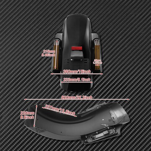 Motorcycle LED Rear Fender System Turn Signal Running Brake Light Fit for Harley Touring Road King Electra Road Street Glide 2014-later Black Lens in Saudi Arabia