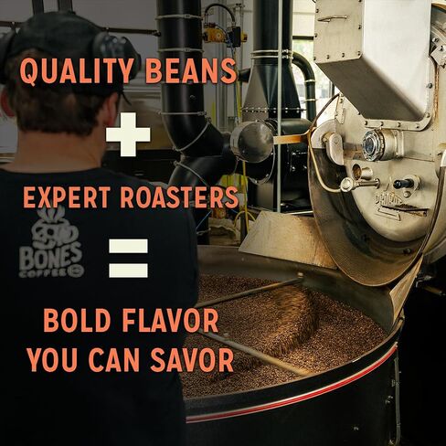 Bones Coffee Company Sinn-O-Bunn Flavored Bones Cups Coffee Pods for Single-Serve Coffee Maker Low Acid, Cinnamon Roll Flavor (12ct) in Saudi Arabia