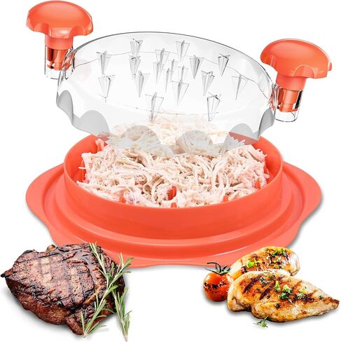 Pro Max Chicken Shredder Large 3 Layer Chicken Breast Shredder Tool Twist, Visible Meat Shredder Machine with Ergonomic Handle, Strong Anti-Slip Strip, BPA-Free,Ideal for Chicken, Beef &Salad (Black) in Saudi Arabia