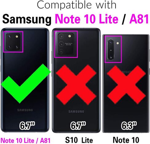 حافظة محفظة Furiet لهاتف Samsung Galaxy Note 9 مع حزام كتف قابل للفصل، فتحات بطاقات متعددة، محفظة فوليو، ملحقات حامل من جلد البولي يوريثان، غطاء الهاتف الخليوي لهاتف Note9 Not S9 النساء والرجال باللون الأسود in Saudi Arabia