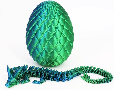 Dragon Egg 3D Dragon Dragon Fidget Toys للبالغين ، والديناصرة الكريستالية المرنة ثلاثية الأبعاد المطبوعة Dragon Dragon Dragon Dists for Autism/Ad (Luminous) in Kuwait