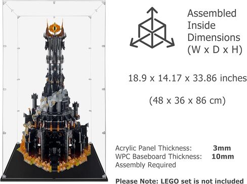 Acrylic Display Case Compatible for Lego Rivendell #10316, Dustproof Display Case (Case Only) (Lego Sets are NOT Included) in Saudi Arabia