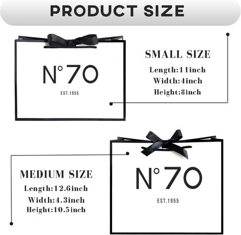 QLSKO 40th Birthday Keepsake Gift Paper Bag for Her Anniversary Party Present Shopping Tote Bags Women 40 Year Old Decorations Idea (1985 40th, Medium (Pack of 1)) in Saudi Arabia