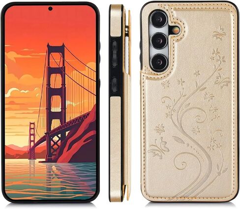علبة الهاتف ASUWISH لـ Samsung Galaxy S25 Plus S25+ 5G مع حامل بطاقة الشاشة الزجاجية المقسّر in Kuwait