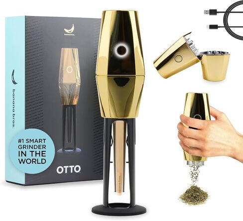 Banana Bros - OTTO Electric Smart Spice Grinder - Automatic AI Grinding Machine - OG Black in Kuwait