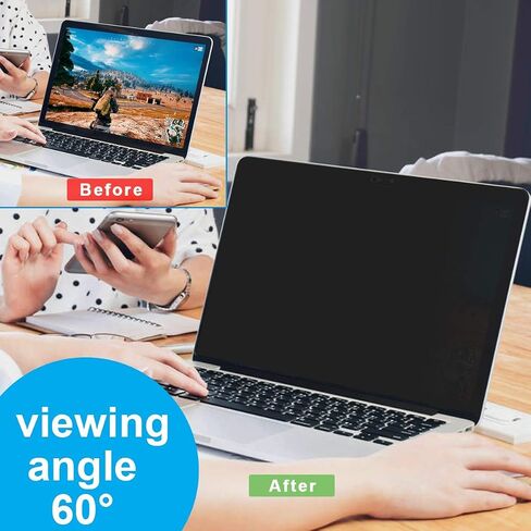 [Upgrade Design ] 13.5 inch Surface Laptop 3/2 Privacy Screen Filter Protector Compatible with Microsoft Surface Laptop 1/2 -High Clarity- Anti-Glare/Anti-Spy Filter in Saudi Arabia