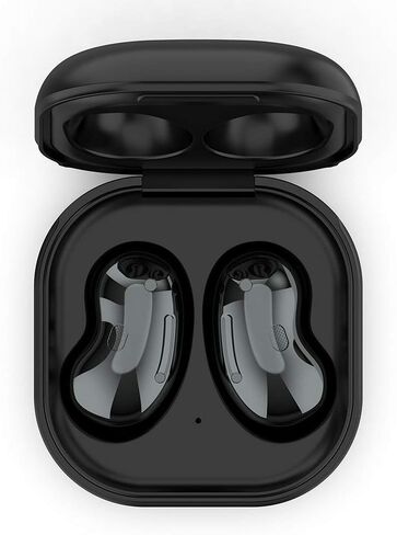 حافظة شحن سلكية متوافقة مع Galaxy Buds Live، غطاء قاعدة شاحن بديل مع كابل شحن USB-C بطول 3.3 قدم وملحقات سماعات أذن لاسلكية (أبيض) in Saudi Arabia