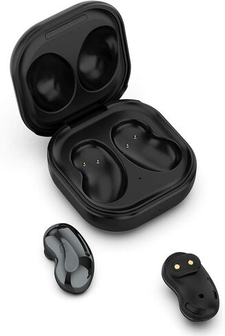 حافظة شحن سلكية متوافقة مع Galaxy Buds Live، غطاء قاعدة شاحن بديل مع كابل شحن USB-C بطول 3.3 قدم وملحقات سماعات أذن لاسلكية (أبيض) in Saudi Arabia