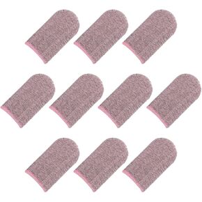 MECCANIXITY Mobile Gaming Finger Sleeves, Controller Finger Thumb Sleeve Pink, Pack of 20