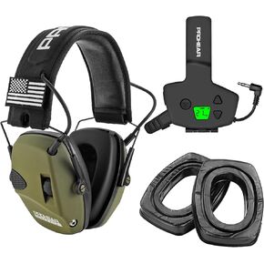 PROHEAR 066 Electronic Ear Protection ＆ RH08 Walkie Talkie ＆ GEP02 Gel Ear Pads