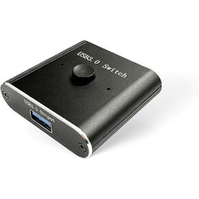 Switch USB 3.0 ، FNBR USB Switcher 2 Computers USB SPLITTER 2 في 1 OUT OUT USB PRINTERS ، لوحات المفاتيح ، الماوس ، الماسح الضوئي والمزيد مع سهولة (Switcher+ 2 USB3.0 كابلات)
