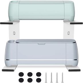 2-in-1 Stand Legs Compatible with Cricut Maker 3/Maker/Explore 3/ Explore Air 2,Full Open for Double Machines Running, Accessories and Tools Organizer for Craft Room Saving Space