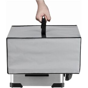 4.5L Deep Fryer Cover,Water Resistant,Compatible With Chefman 4.5 Liter Deep Fryer/Hamilton Beach 35034 4.5 Liter Electric Deep Fryer/Elite Gourmet EDF-401T 4.5 Qt Electric Deep Fryer (Silver Grey)