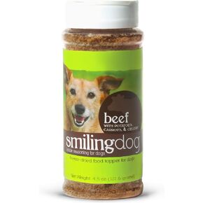 Herbsmith Smiling Dog Kibble Seasoning – Freeze Dried Cheese Food Topper - Gruyere – All Natural, Human-Grade Topper for Dogs - 6 oz
