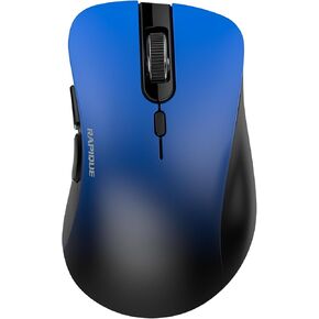 Bluetooth Wireless Mouse - Dual Bluetooth & 2.4 GHz USB Receiver, Ergonomic Design, Quiet Clicks, Low Power - Multi-Device Compatibility for MacBook, Laptop, Computer, iPad Air/Pro (Pink)