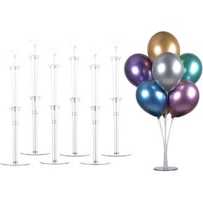LANGXUN 28" Height Table Balloon Stand Kit for Birthday Party Wedding Decorations, Balloons Arch Kit for Graduation Party and Christmas Balloon Decorations (4 Pack) in Kuwait