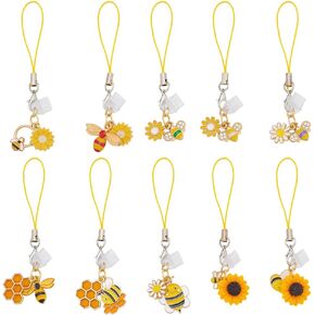 OLYCRAFT 20PCS DUST PLUP SCARM 3 ~ 3.7 بوصة طويلة مركبة مقابس مقاومة للهواتف المتنقلة المقابس المقاومة للترسبات USB C CAPS PROTTERT مع مينا مينا نحل معلقات Pendants Pendants لمعظم النوع C هاتف in Kuwait