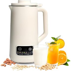 9 in 1 Nut Milk Maker Machine，40oz(1200ml) Automatic Soy Milk Maker Blender for Homemade Oat,Coconut,Plant-Based Milk and Non-Dairy Beverages with Delay Start/Keep Warm/Boil Water