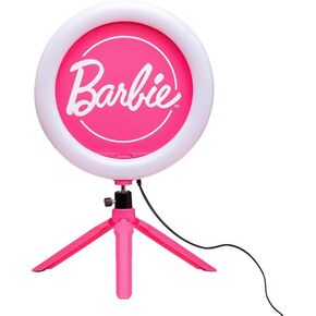 Paladone Barbie Streaming Light - Officially Licensed Adjustable Ring Light with Phone Holder, 3 Light Modes (Warm, Cool & Neutral), Gift for Girls
