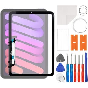 New Touch Screen Digitizer Replacement for iPad mini 6 A2567 A2568 A2569 with OCA Adhesive Repair Tools Kit-No LCD Screen