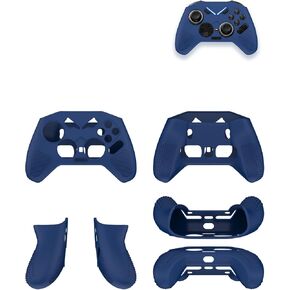 Silicone Case for FLYDIGI Vader 4 Pro PC Controller,Full Body Soft Silicone Handheld Game Console Drop-Proof Protector Case with Shockproof,Non-Slip,Anti-Collision,Blue.