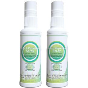 Insect Repellent Spray for Kids People Skin Bug Spray Travel Size Plant-Based Ingredients to Repel Mosquitoes Outdoor 2fl oz (2 Pack)