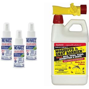 No Natz Botanical Bug Repellent (3-Pack) and Summit Mosquito and Gnat Barrier
