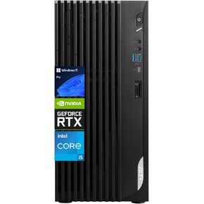 MSI PRO DP180 Premium Business AI Tower Desktop, Intel i5-13400F, NVIDIA GeForce 4060, 64GB RAM, 2TB SSD, Support 4K up to 4-Display, DVD, SD Card Reader, DP, HDMI, Wi-Fi 6, Windows 11 Pro