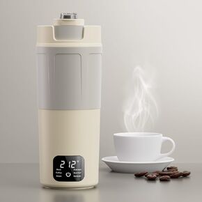 Dual Voltage Portable Electric Kettle Travel Hot Water for Tea,Coffee, 6 Temperature Controls and LCD Display, 304 Stainless Steel and Large Capacity 550ml, Auto Shut Off&Boil Dry Protection