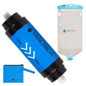 Wasserfilter Outdoor – Entfernt 99,99% Bakterien Filter auf 0,1 Microns – Tragbarer Schnelle Filtration mit Wasserbeutel für Wandern, Camping, Überleben, und Reisen