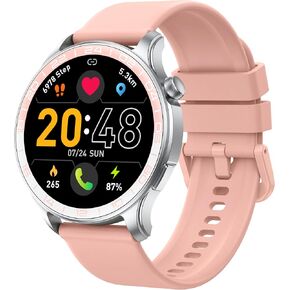 Smart Watch, 40mm AMOLED Touchscreen Smartwatch for Men Women (Answer/Make Call), Fitness Tracker with 110+ Sport Modes, IP68 Waterproof/Spo2/Pedometer/Sleep Monitor, Activity Tracker for Android iOS