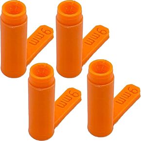 Chamber Flags for Firearms – Bright Safety Indicators for Handguns, Pistols & Semi-Auto Guns – High-Visibility Empty Chamber Safety Flag, Durable Polymer Design, Made in USA (4 Pack)