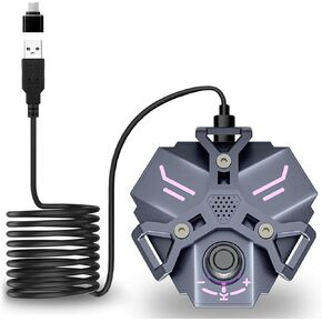 USB Microphone,Desktop Computer Mic, 360° Omnidirectional Condenser PC Laptop Mics,Plug & Play with LED Cool Light Effects for Online Calls/Class/Recording Video