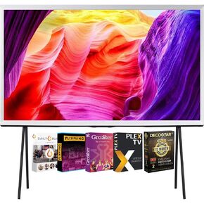 SAMSUNG QN55LS01DAFXZA 55" Class QLED 4K The Serif TV 2024 Bundle w/Movies Streaming + Deco Gear 2X 4K HDMI 2.0 Cable w/Copper Conductors & CPS Exclusive 12 Month Protection Pack BEACH-CPS-261500