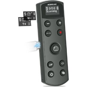 USB-C Rechargeable Wireless Camera Shutter Remote Control with OLED Screen for Sony ZV-1, ZV-E10,ZV-1F, A6100, A6400, A6700,A7IV,RX100 VII,A9,A9 II,Replace RMT-P1BT (Black)