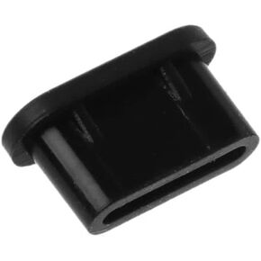 10Pcs Black Type-C Dust Plug Smart Phone Accessories, USB Charging Port Protector Silicone Cover Anti-Dust Plugs Upkeep and Repairs