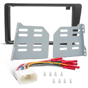 NuIth Double DIN Stereo Installation Dash Kit W/Radio Wiring Harness for 2001-2005 Civic, Aftermarket Double Din Radio Multi Dash Kit, Double Din Radio Install Dash Kit