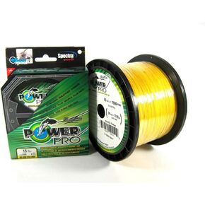 POWER PRO Spectra Fiber Braided Fishing Line, Hi-Vis Yellow, 300YD/8LB