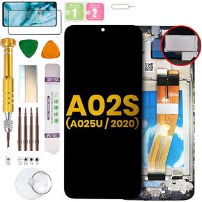 LCD Display Assembly for Samsung Galaxy A02S (US Version) SM-A025U, SM-A025V, SM-A025A, SM-A025U1, SM-A025AZ, SM-A025G, SM-S124DL Screen Replacement kit