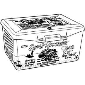 Fitec SS1000 Super Spreader Cast Net, Clear, 1/2" Mesh,1 Lb WTS
