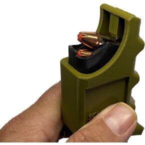 Precision Magazine Loader for Glock 43X 9mm – Ergonomic Design with Finger Grooves & Thumb Relief
